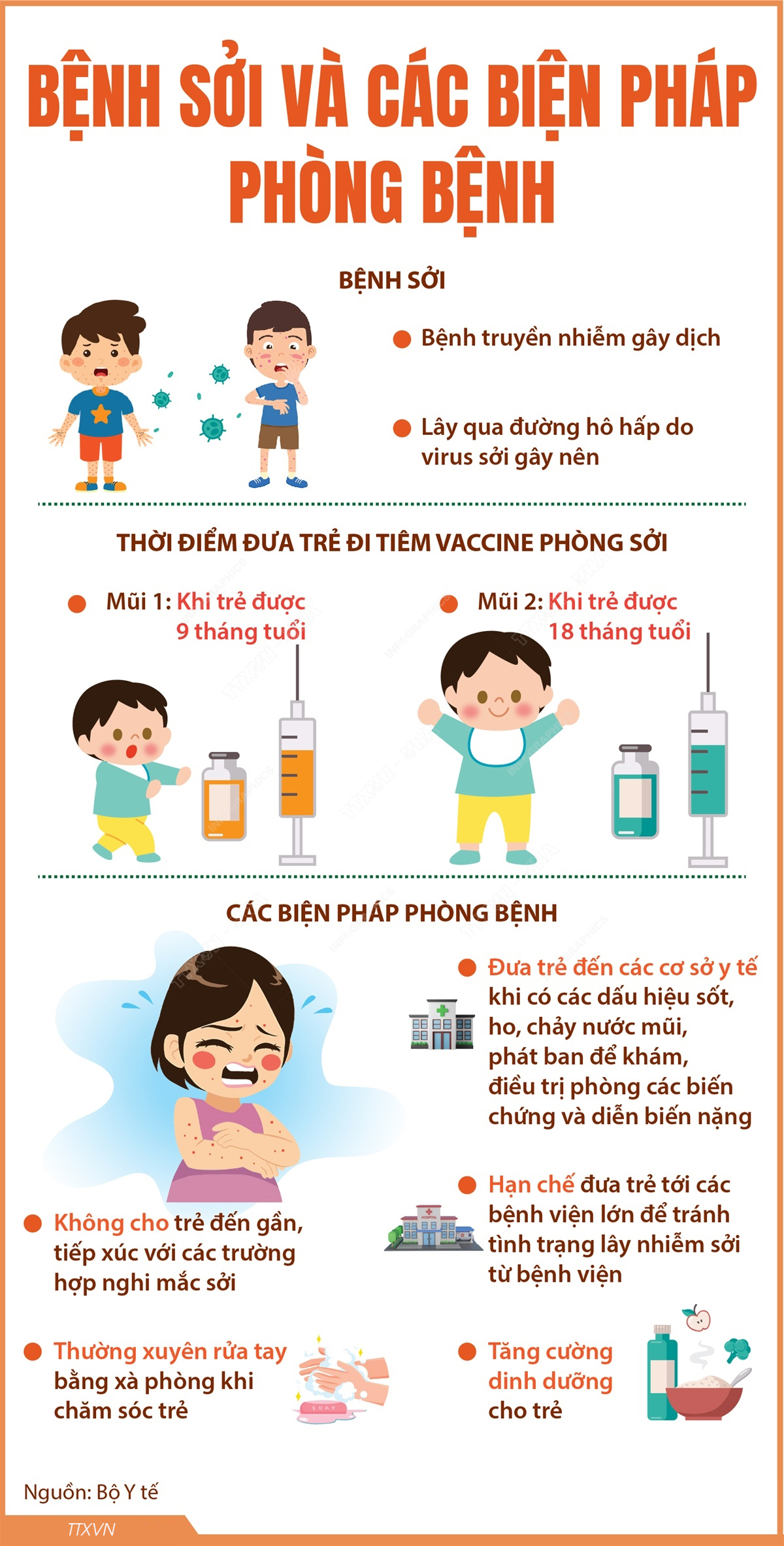 Bài tuyên truyền phòng chống bệnh Sởi năm 2025