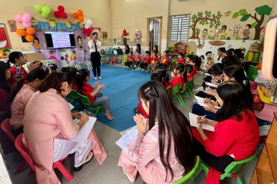 SINH HOẠT CHUYÊN ĐỀ ” GIÁO DỤC CẢM XÚC CHO TRẺ MẦM NON” NĂM HỌC 2025-2026 CỦA TRƯỜNG MẦM NON ĐẠI THẮNG.